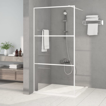 Fehér átlátszó ESG üveg zuhanyfal 100 x 195 cm - utánvéttel vagy ingyenes szállítással