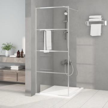 Ezüstszínű átlátszó ESG üveg zuhanyfal 80 x 195 cm - utánvéttel vagy ingyenes szállítással