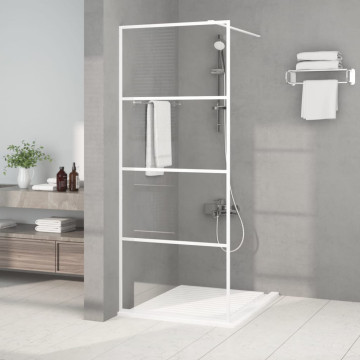 Fehér átlátszó ESG üveg zuhanyfal 80x195 cm - utánvéttel vagy ingyenes szállítással