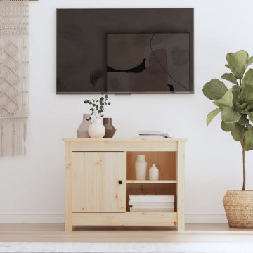 Tömör fenyőfa TV-szekrény 70 x 36,5 x 52 cm - utánvéttel vagy ingyenes szállítással