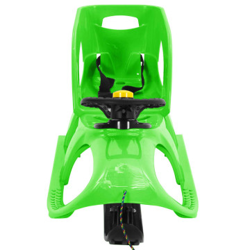 Zöld polipropilén szánkó üléssel és kormánnyal 102,5x40x23 cm - utánvéttel vagy ingyenes szállítással