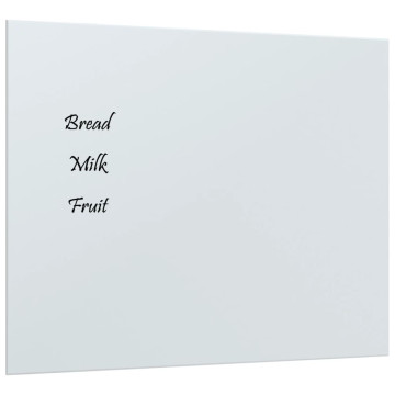 Fehér falra szerelhető edzett üveg mágnestábla 50 x 40 cm - utánvéttel vagy ingyenes szállítással