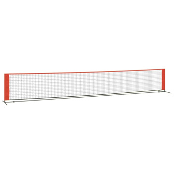 Fekete és piros poliészter teniszháló 600x100x87 cm - utánvéttel vagy ingyenes szállítással