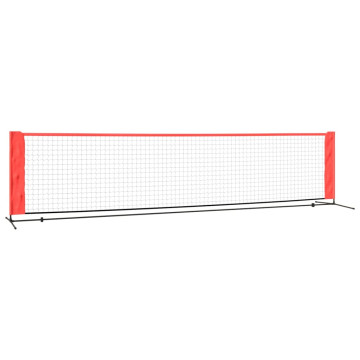 Fekete és piros poliészter teniszháló 400 x 100 x 87 cm - utánvéttel vagy ingyenes szállítással