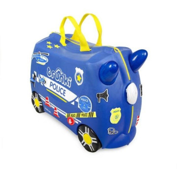 Trunki Percy a rendőrautó gurulós gyermekbőrönd
