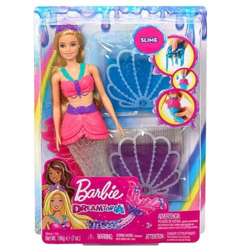 Barbie Dreamtopia Slime Sellő baba