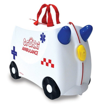 Trunki Abbie a mentőautó gurulós gyermekbőrönd