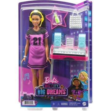 Barbie baba Big City Dreams játékszett - Brooklyn zenész baba