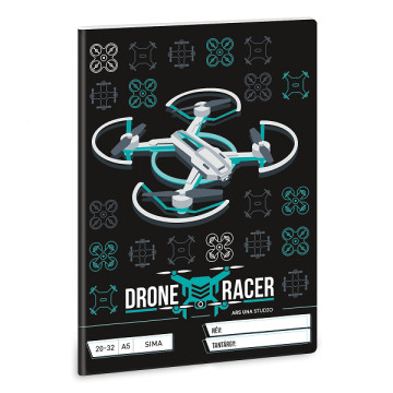 Ars Una A5-ös kockás füzet - Drone Racer