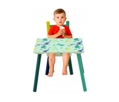 Gyermek asztal 2 székkel - Dínós
