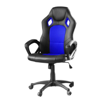 Párnázott maximális kényelemet nyújtó gamer szék - kék 