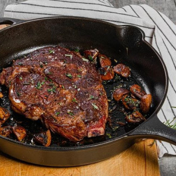 3 darab Grill Steak Serpenyő Szett Öntöttvas - utánvéttel vagy ingyenes szállítással