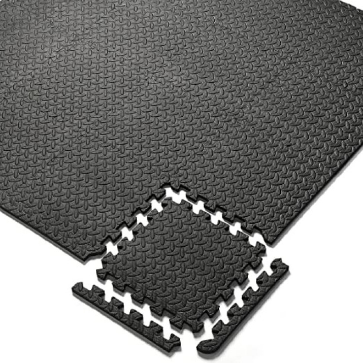Kültéri / Beltéri Puzzle padlószőnyeg 6 db 40x40x1cm fekete