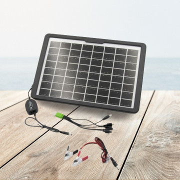15W napelemes töltő panel - akkumulátor és telefontöltő