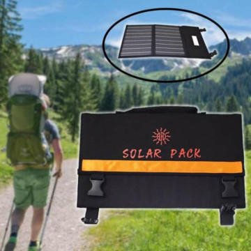 Solar Pack hordozható univerzális nagy teljesítményű napelem, 20W